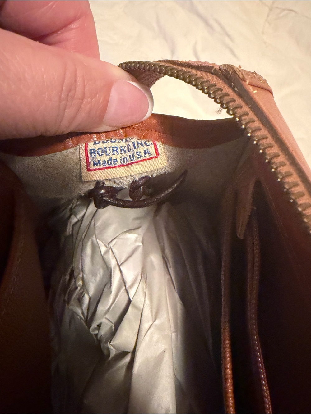 Dooney & Bourke White and Tan Leather Crossbody and Shoulder Bags - Picture 8 of 9